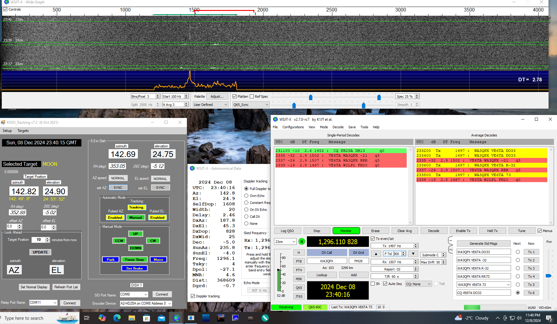 WA3QPX VE6TA QSO