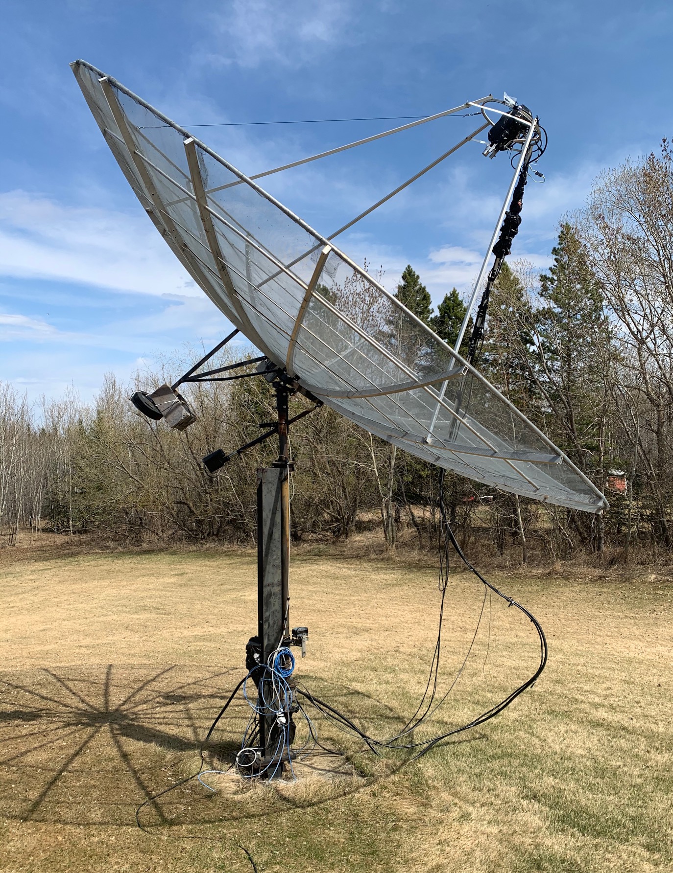 VE6TA 10 GHz EME dish