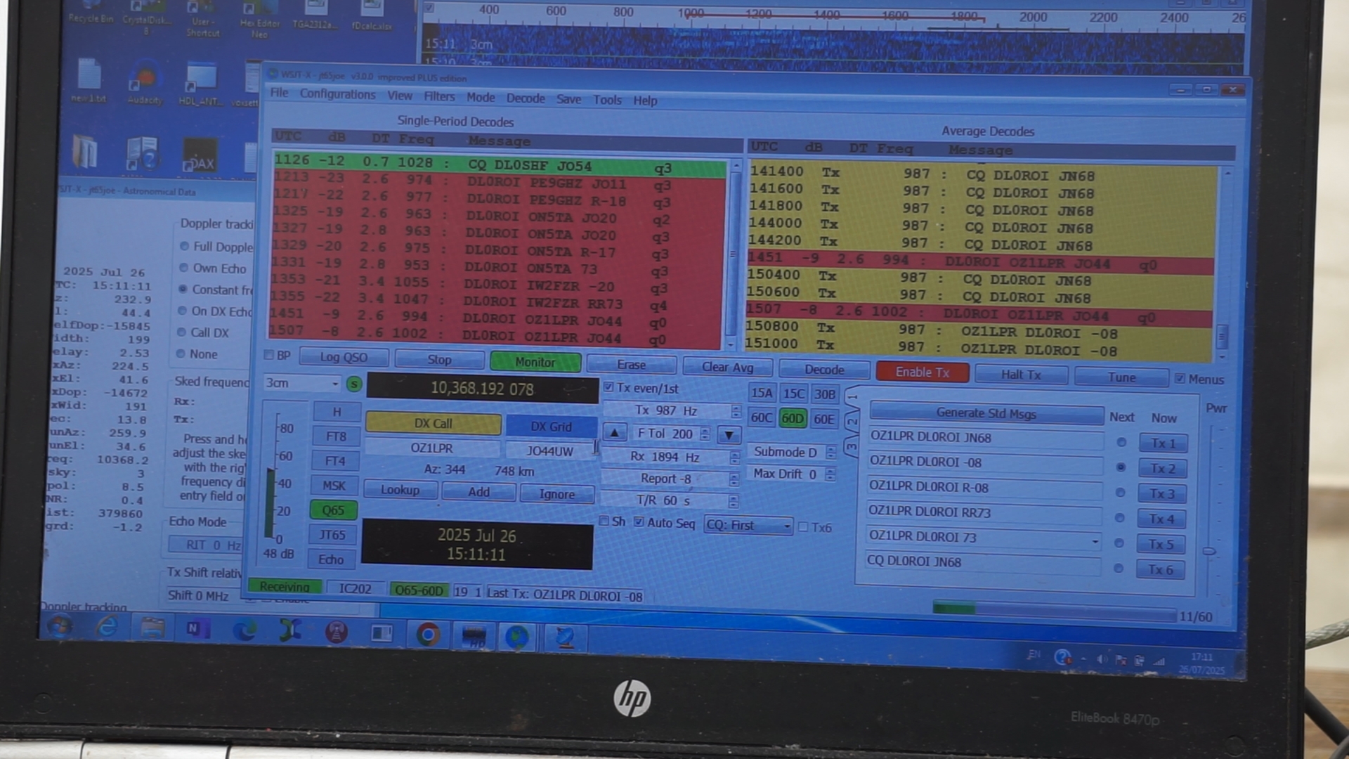 DL3WDG DL0ROI WSJT