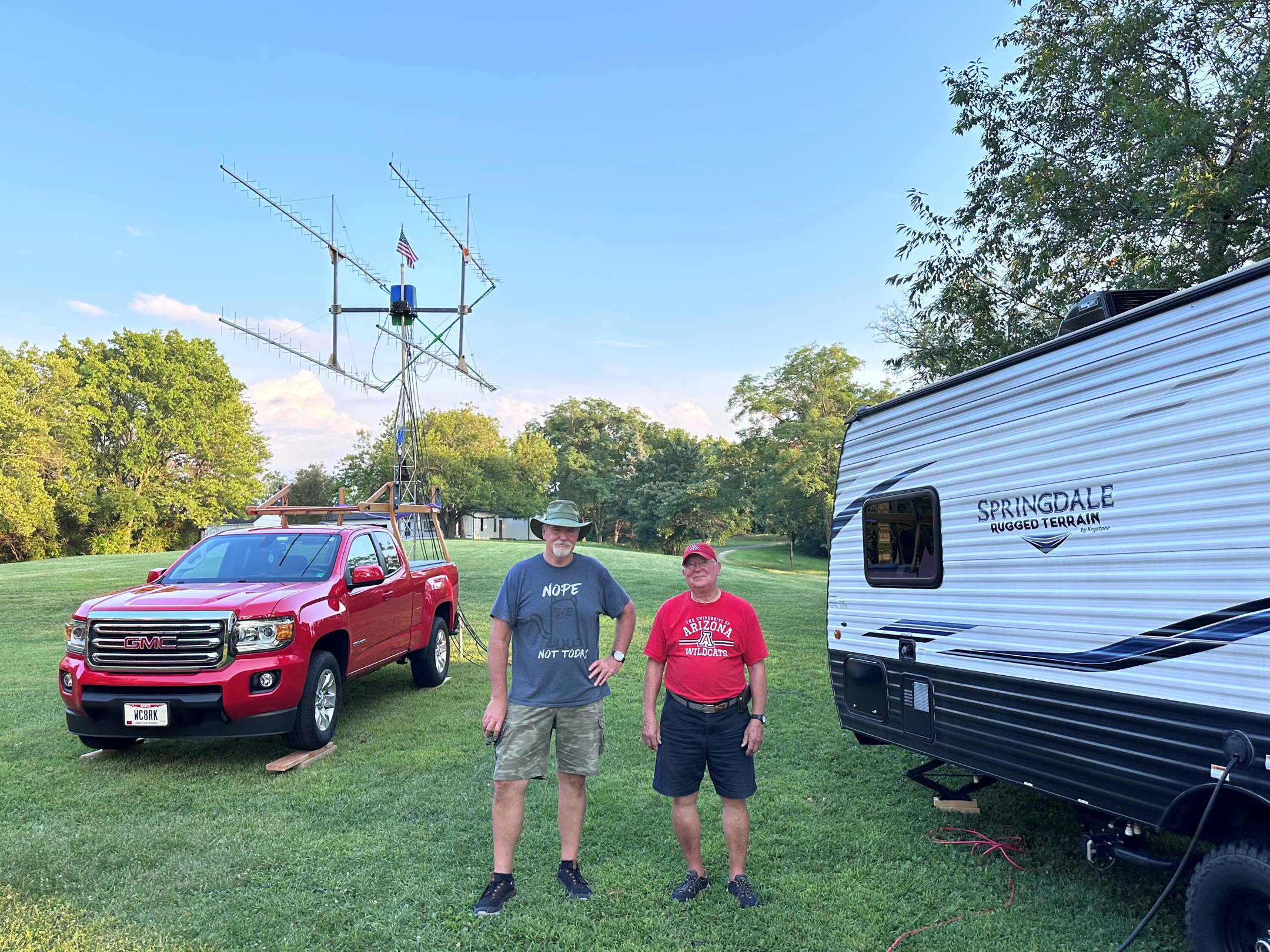 N8XS Mitch (left) WC8RK Richard (right)