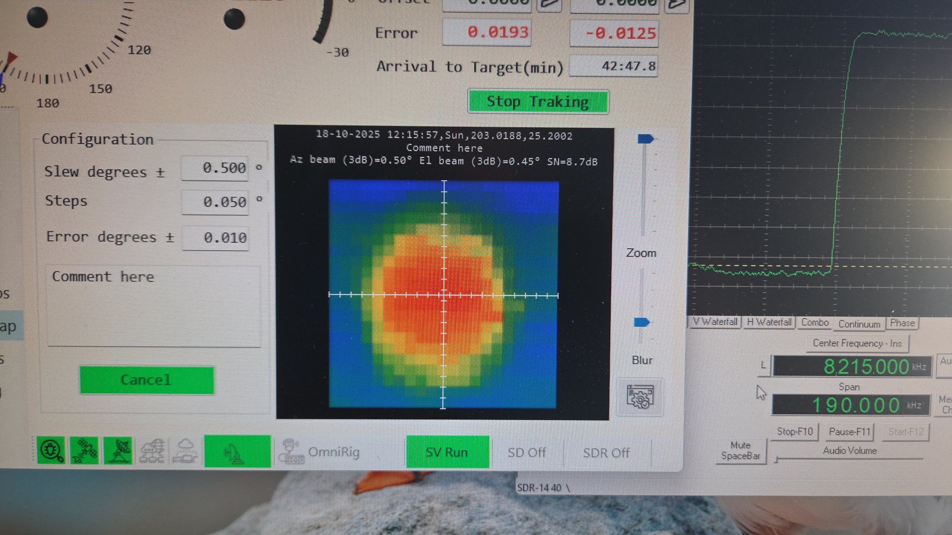 DL7YC tracking display