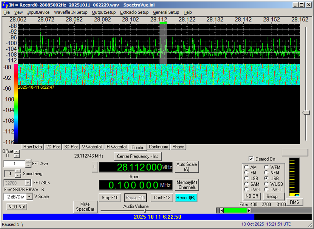 G4RFR Saturday interference