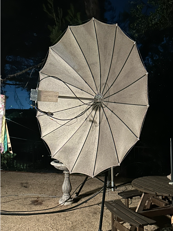 N5BF 2.4 m dish and feed