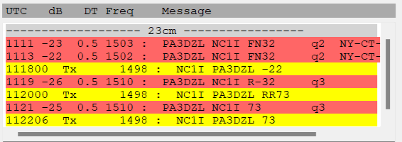 PA3DZL NC1I WSJT PA3DZL NC1I WSJT