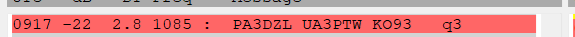PA3DZL UA3PTW WSJT 1296.095 PA3DZL UA3PTW WSJT 1296.095