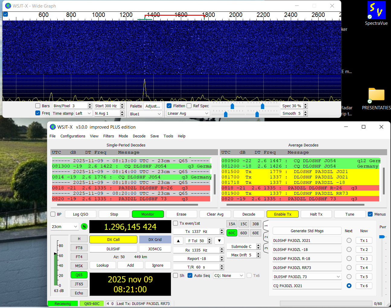 PA3DZL QRP QSO with DL0SHF