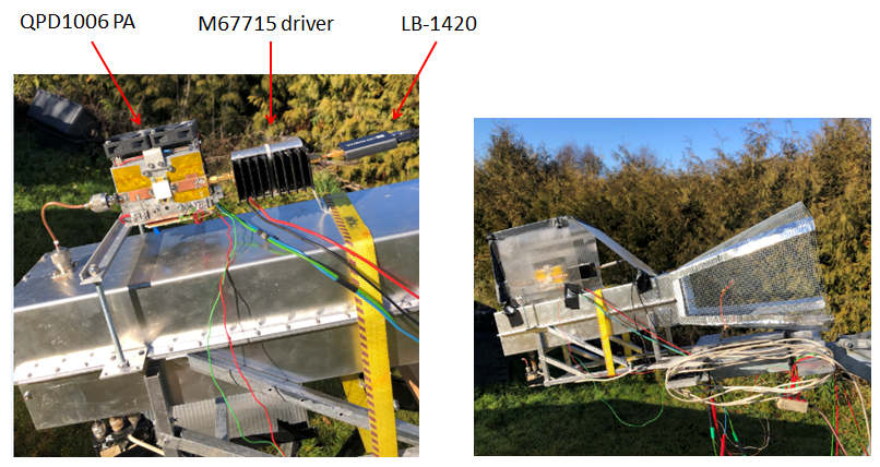 DL3WDG EME Beacon on Dish