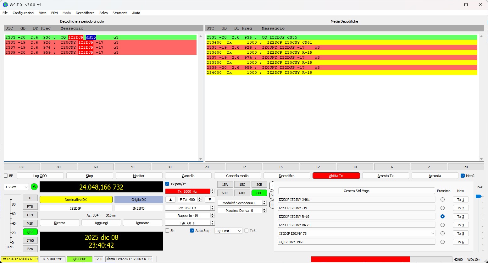 IZ0JNY 24 GHz QSO With IZ2DJP