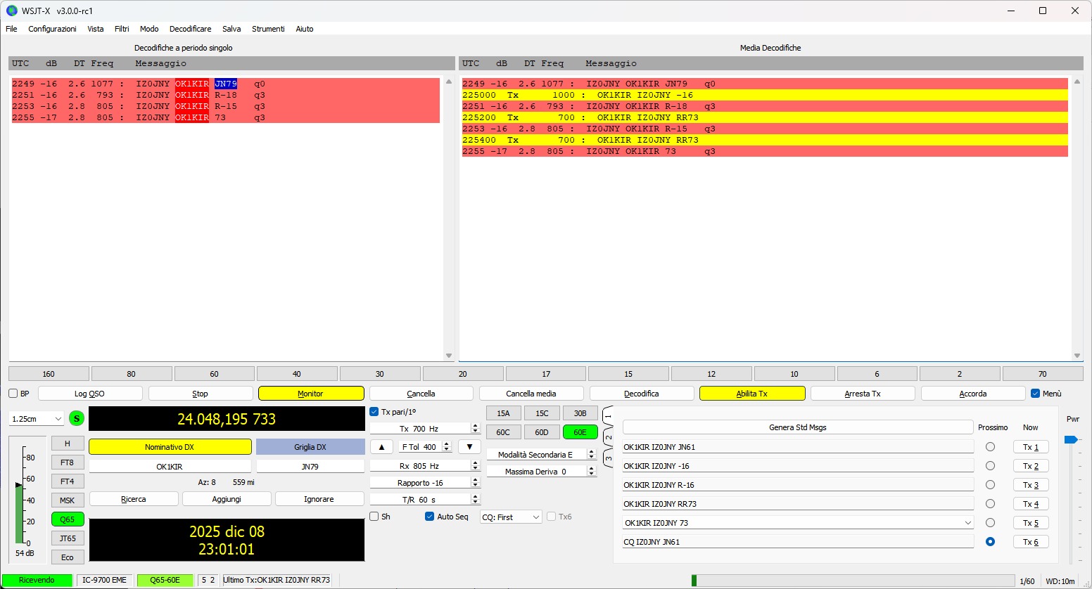 IZ0JNY 24 GHz QSO With OK1KIR