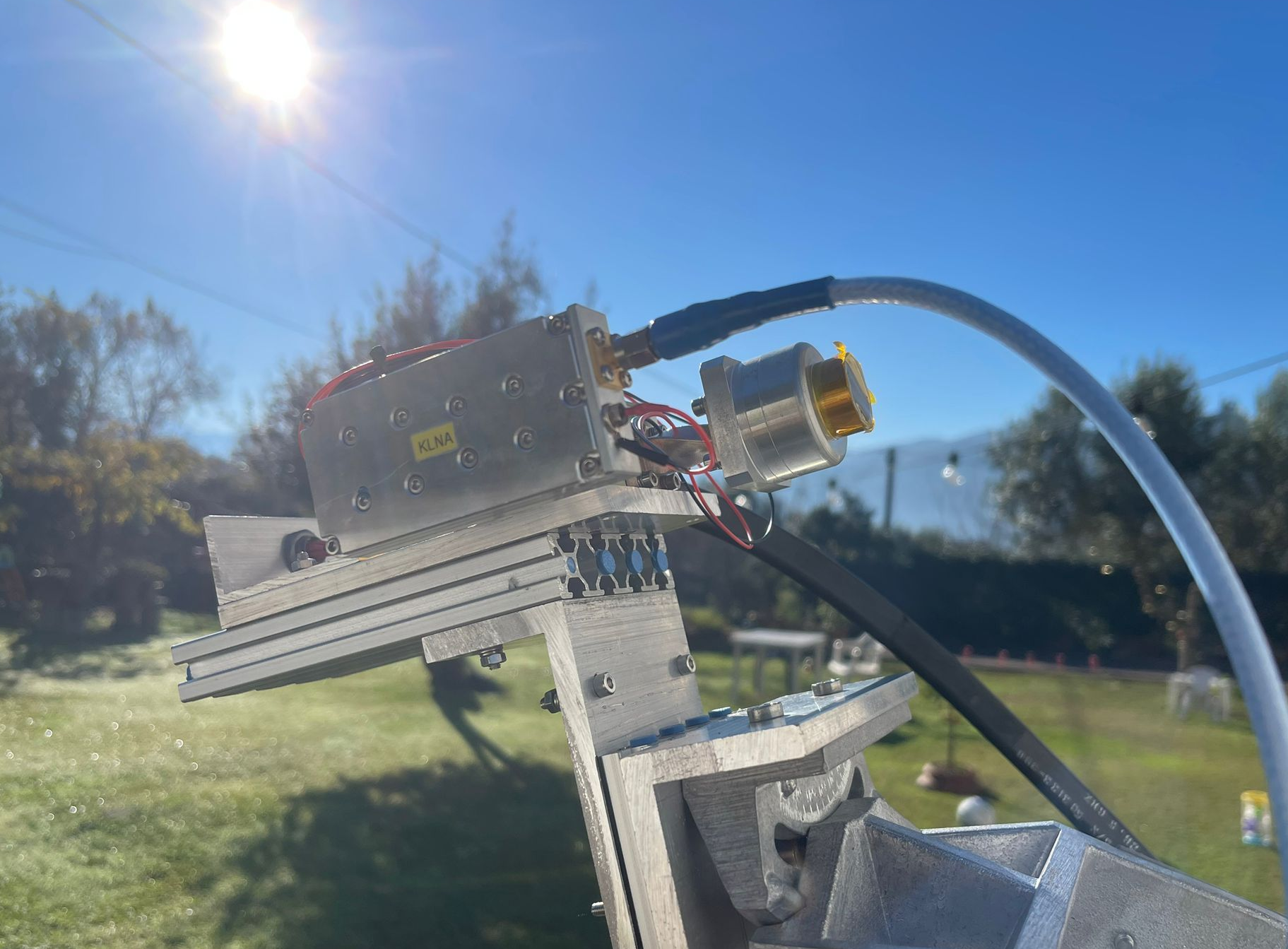 IZ0JNY 24 GHz Rig at Feed