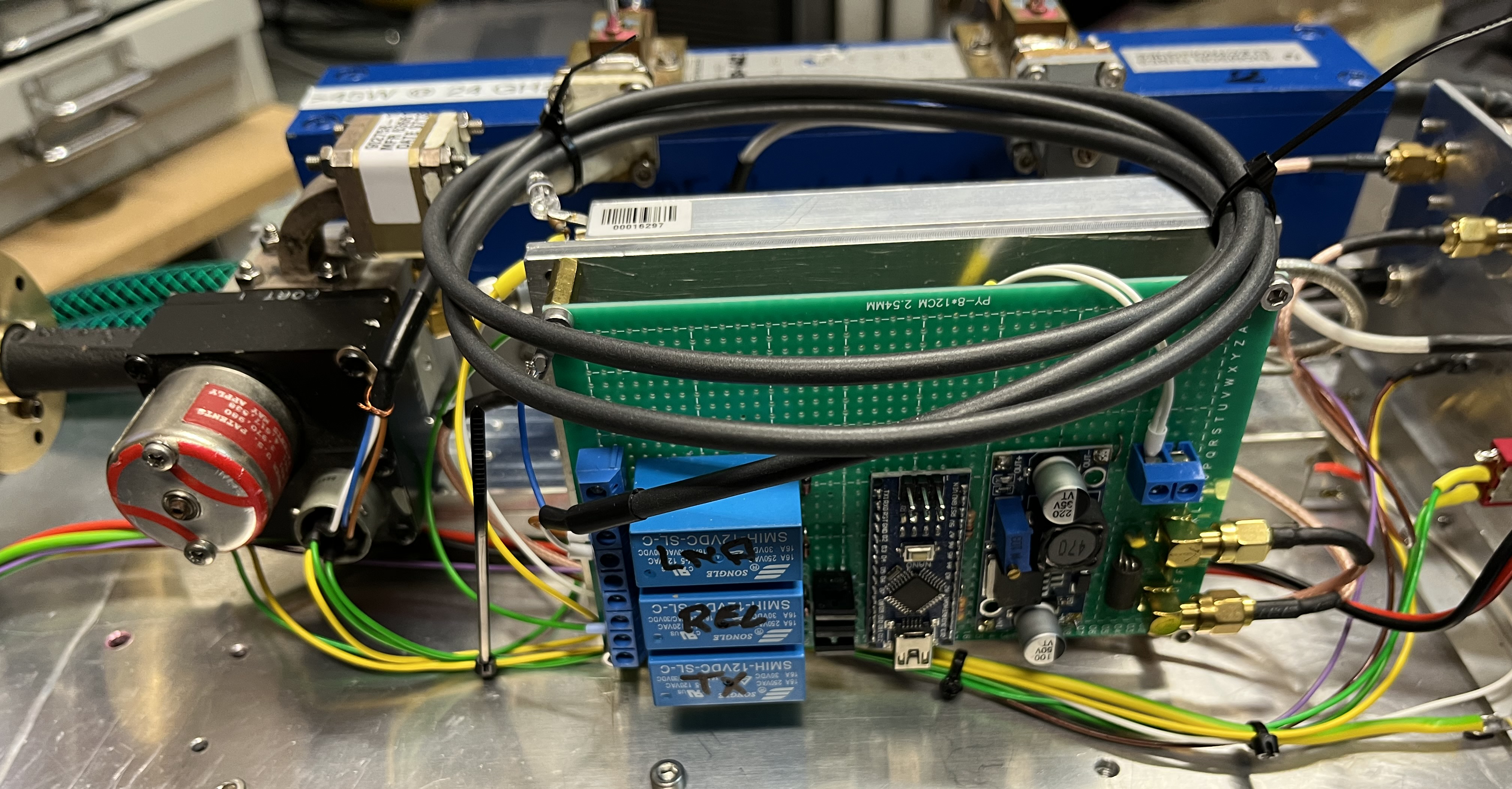 PA7JB Side View of 24 GHz Feed Assembly
