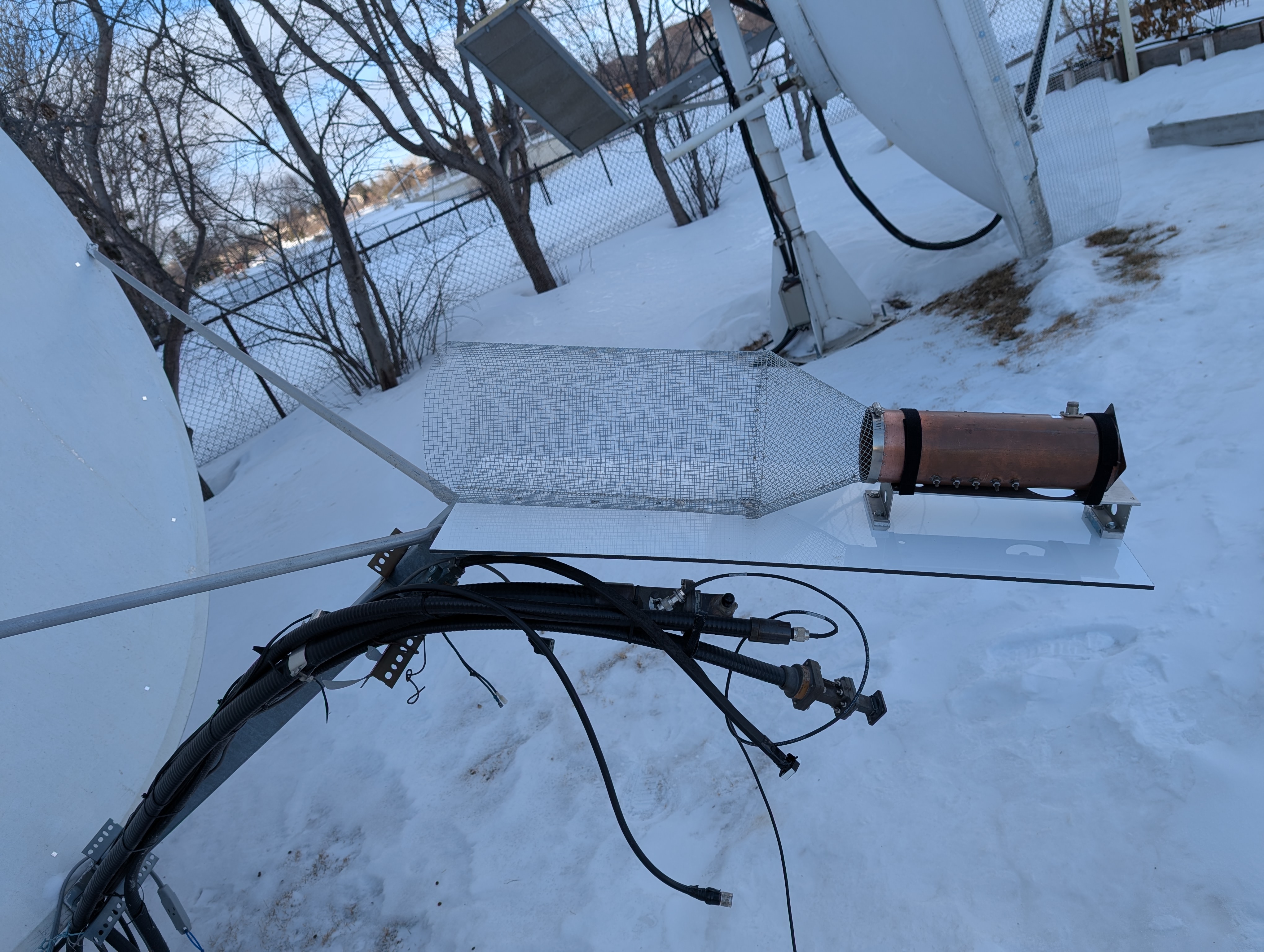 VE4MA Closeup of 1.88 WL W2IMU Feedharn For 2.3 GHz