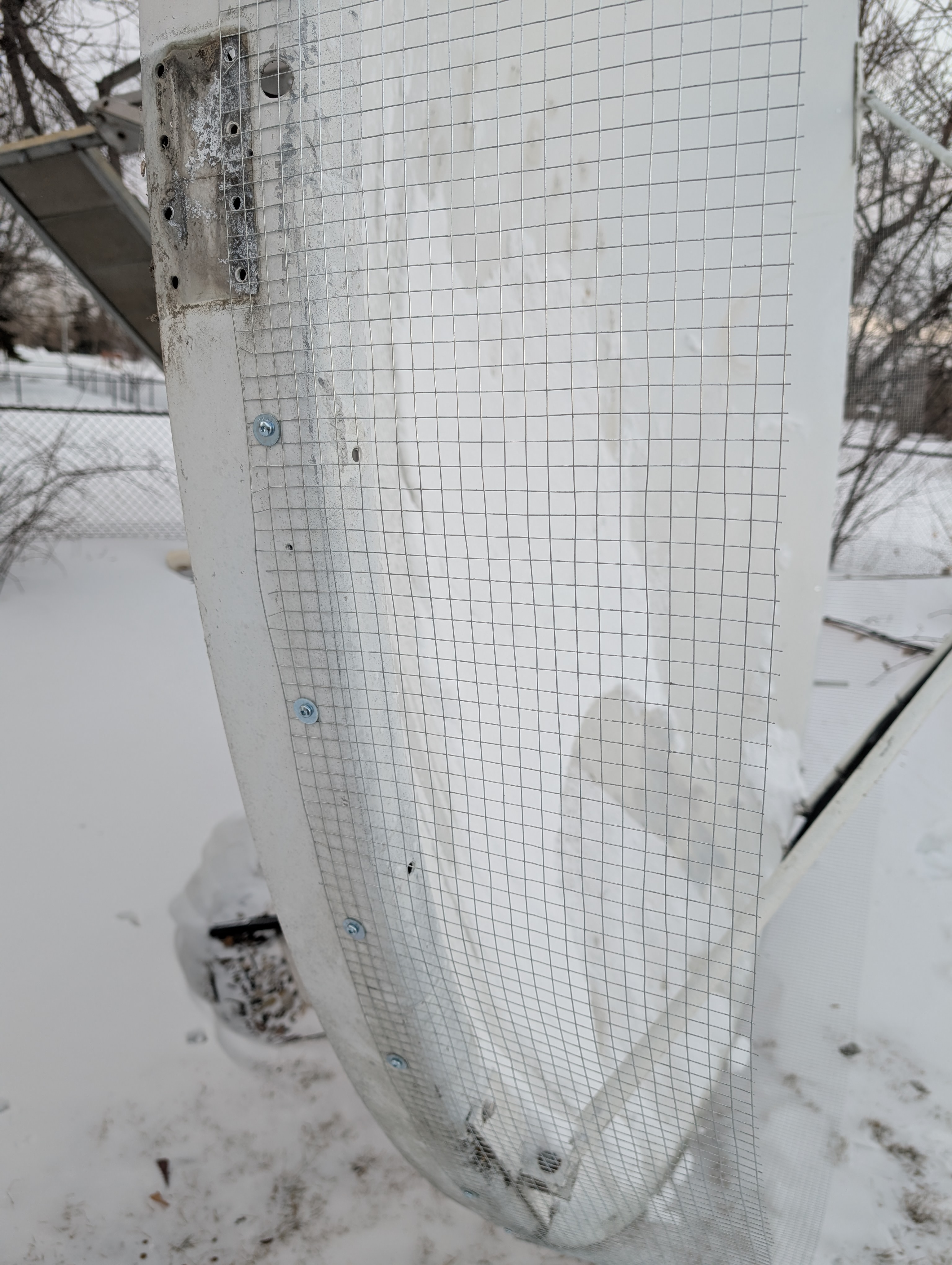 VE4MA Mesh Installed on Rim of 3 m Dish