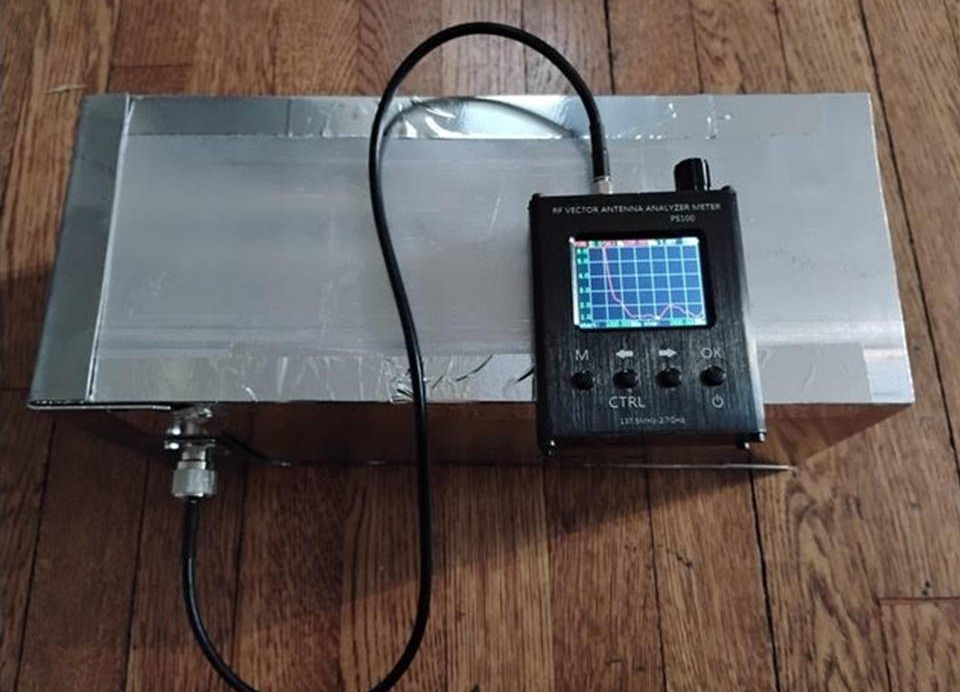 KN0WS 4 SWR Testing of Assembled Feed