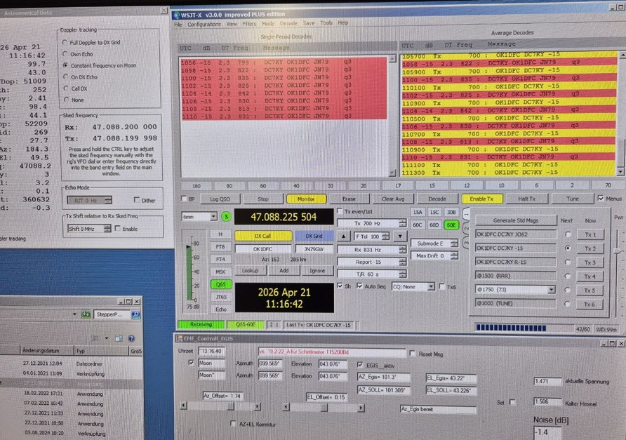 OK1DFC DC7KY 47 GHz Decodes