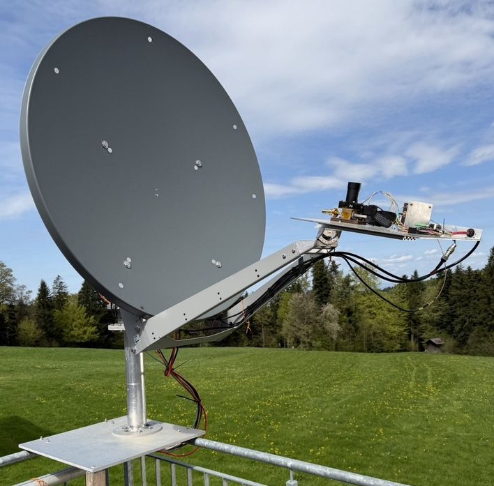 OK1DFC OE9ERC 47 GHz 1.2 m Dish Installation